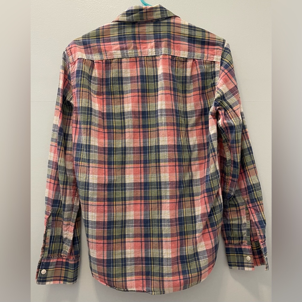 American Eagle Super Soft Plaid Button Up. Size Xs. - Picture 3 of 4